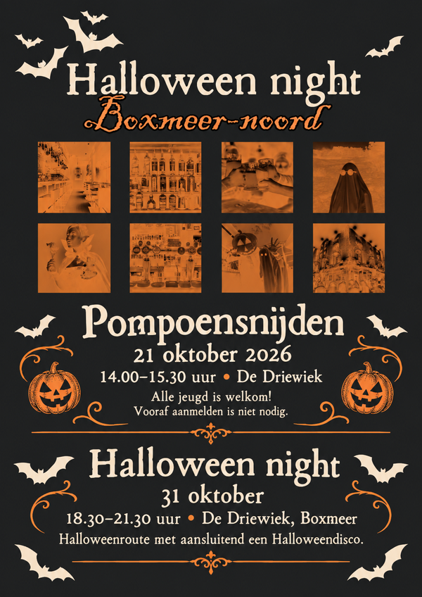 Halloween bij de driewiek op 21 en 28 Oktober!
